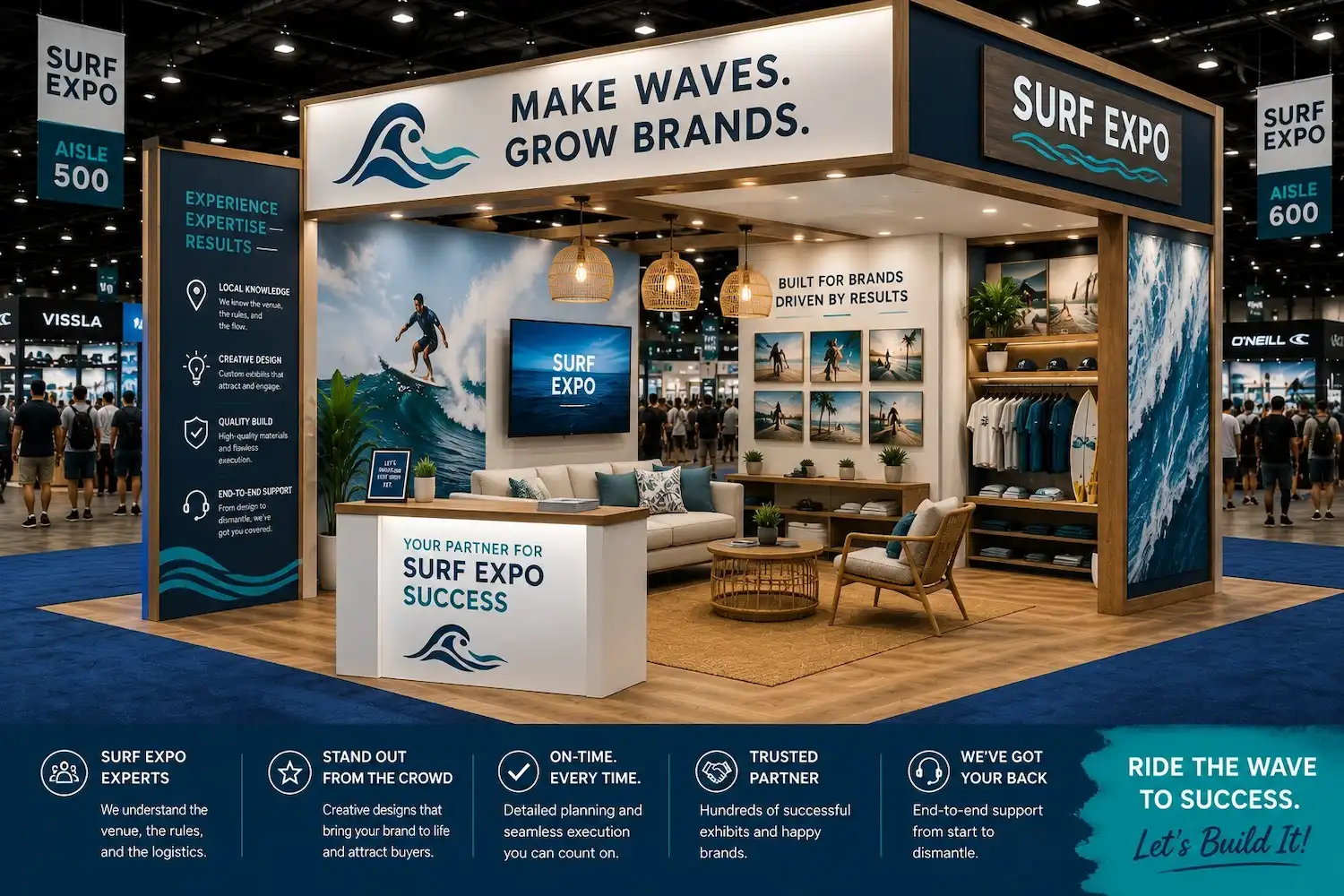 Booth builders for Surf Expo 2027 available