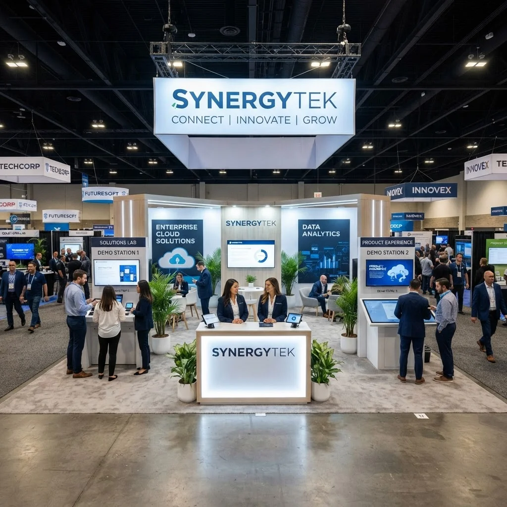 10×20 Corner Exhibit trade show booth