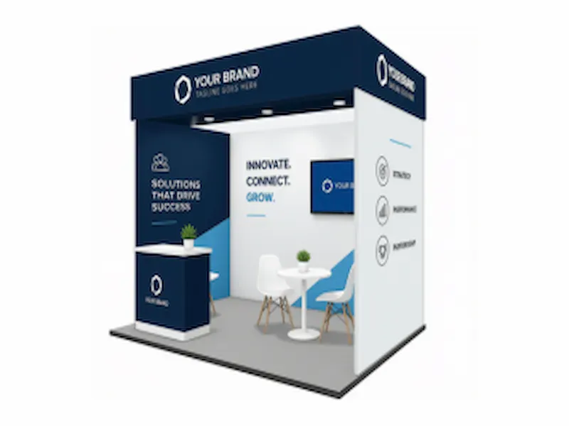 10×10 Standard Inline Exhibit booth layout