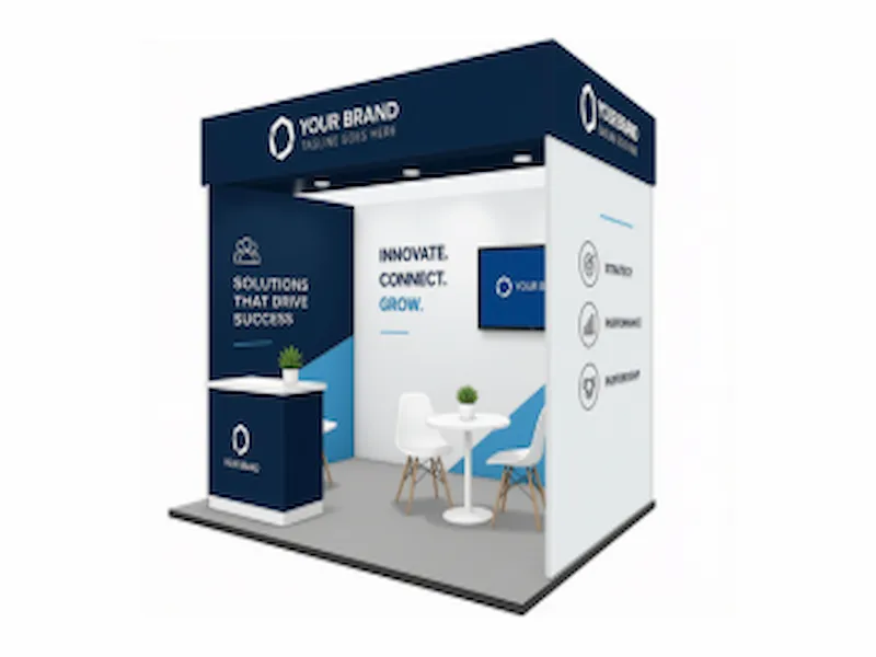 10×10 Standard Inline Exhibit booth layout