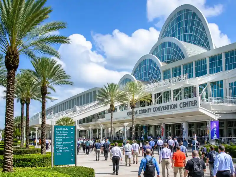 Orange County Convention Center in Orlando hosting a trade show