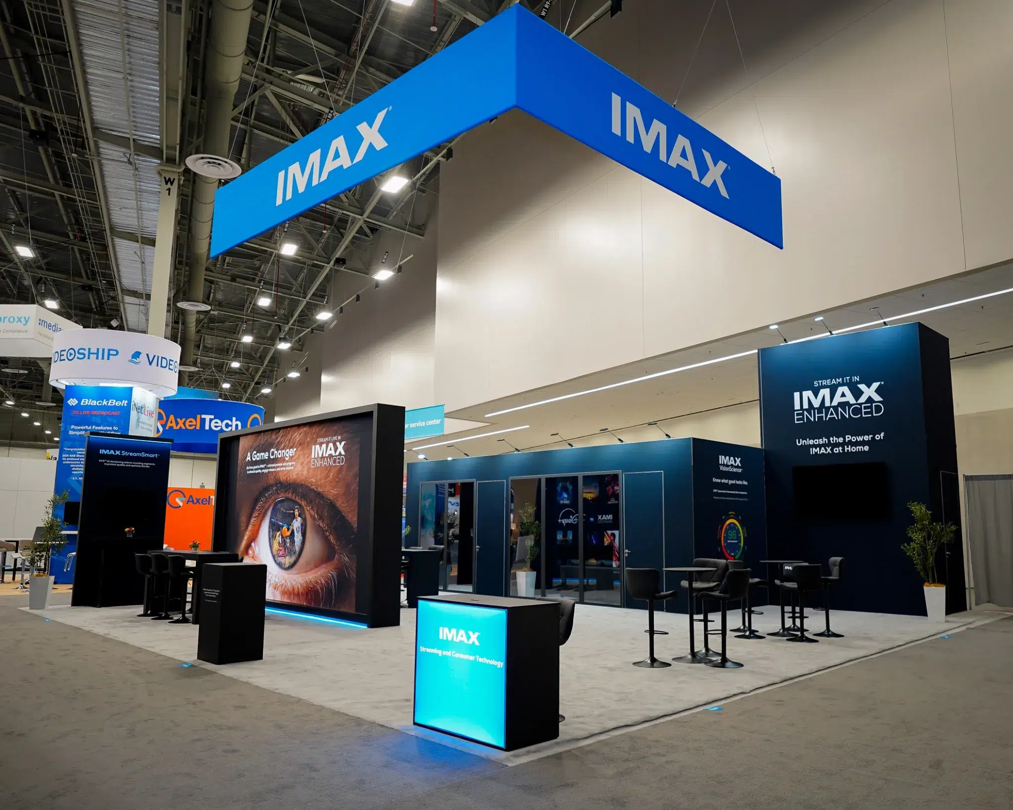 40x40 Booth For IMAX in NAB 2025 by Pure Exhibits