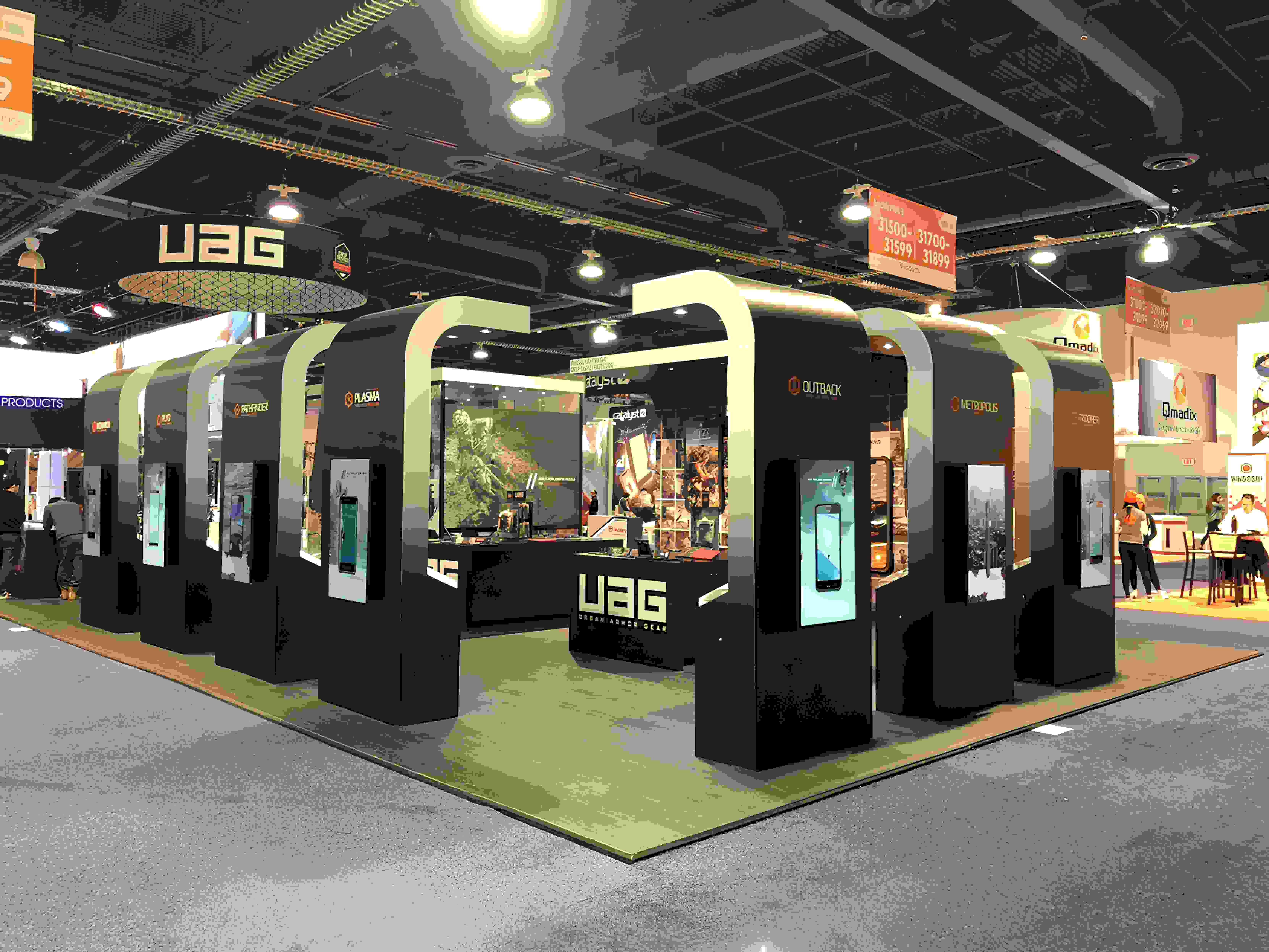 20x20 ft Booth For Urban Armor Gear in CES by Be Unique Exhibits