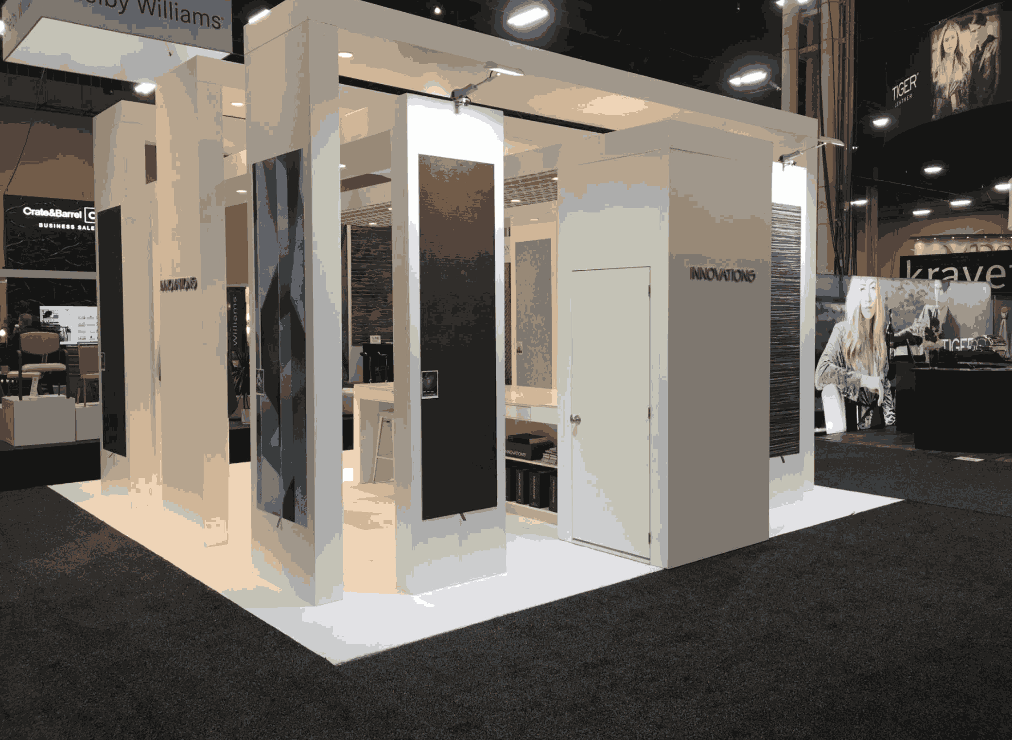 20x20 ft Island Booth For INNOVATIONS in HD Expo 2024 by Be Unique Exhibits