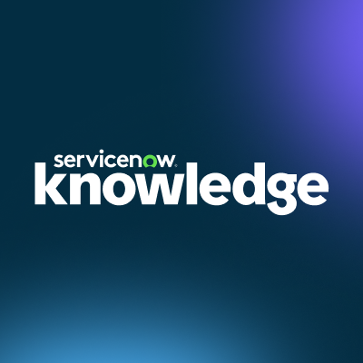 ServiceNow Knowledge 2026 enterprise technology conference logo