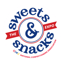 Sweets & Snacks Expo 2026 logo — confectionery and snack industry trade show at LVCC West Hall Las Vegas